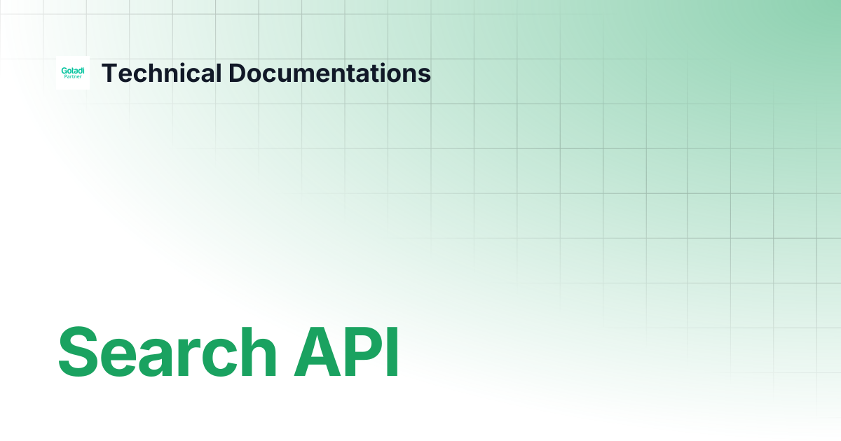 Search API | Technical Documentations