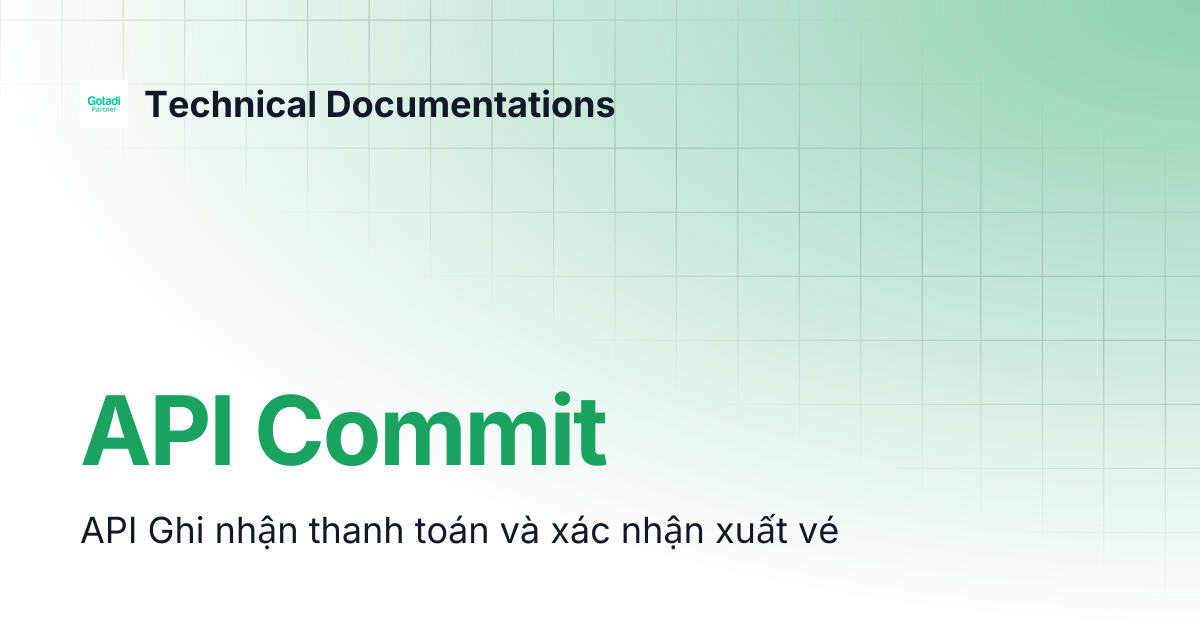 API Commit | Technical Documentations